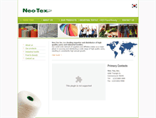 Tablet Screenshot of neotexusa.com